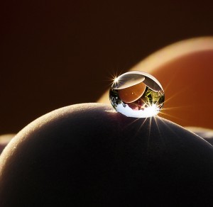 Crystal Clear Water Droplet