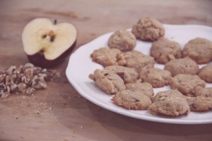 evolutionyou.net | peanut butter apple walnut cookies