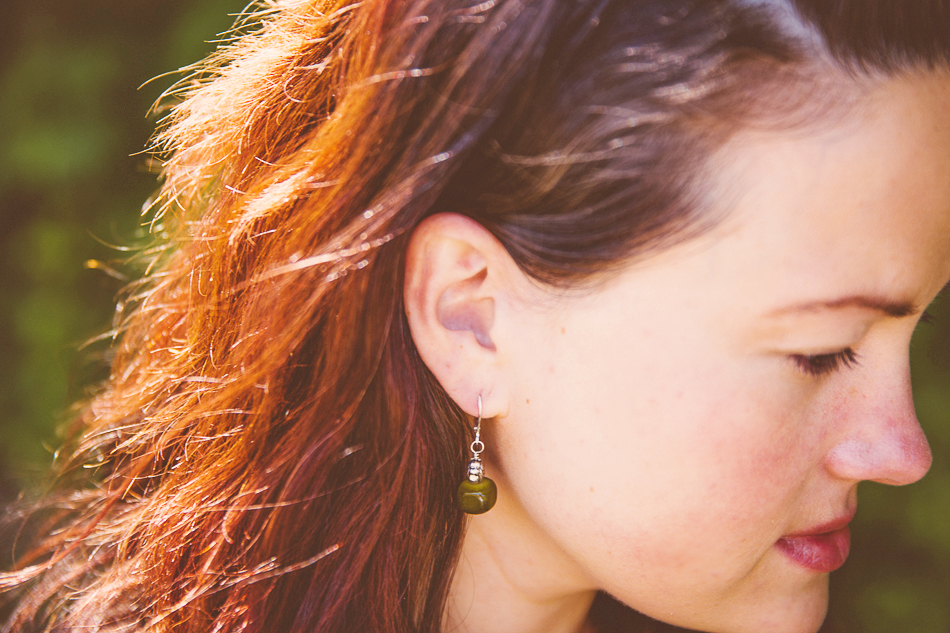 green earrings // livelovesimple.com