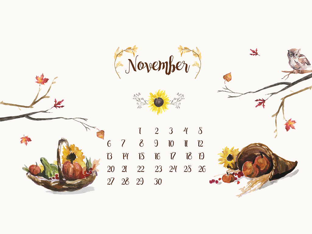 Free Desktop Calendar Background // November – Live Love Simple