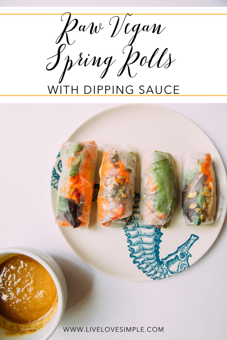 Raw Vegan Spring Rolls // livelovesimple.com