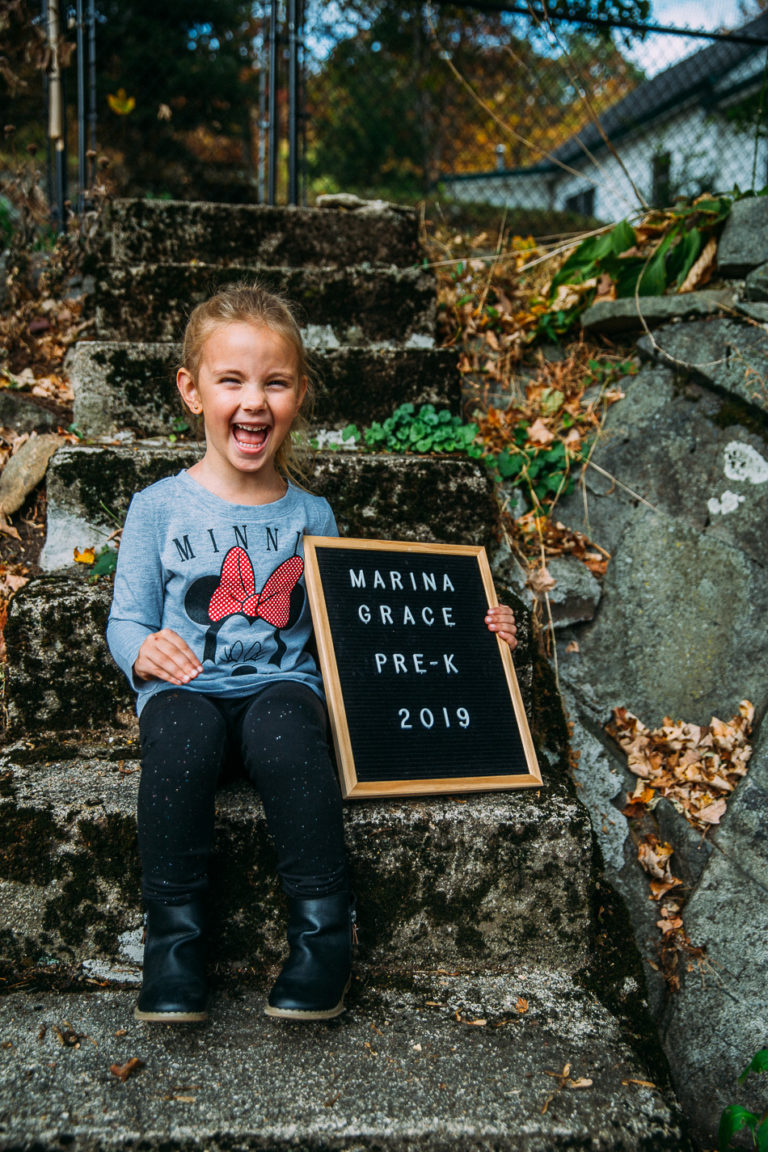 Marina Goes to School // livelovesimple.com