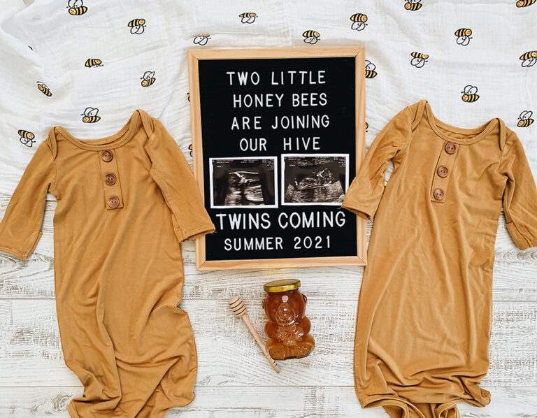 Twin Pregnancy Announcement